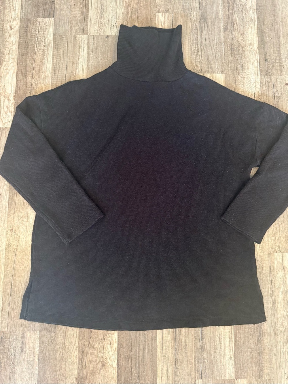 Primark Black Ribbed Turtleneck Top